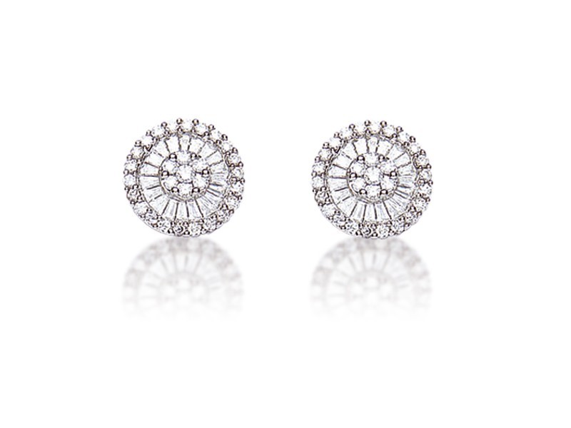 18ct White Gold & 0.80ct Diamonds Stud Earrings