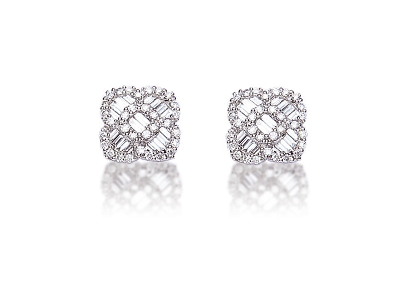 18ct White Gold & 0.65ct Diamonds Stud Earrings