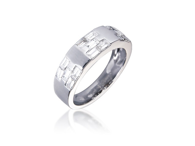 18ct White Gold & 0.70ct Diamonds Wedding Ring
