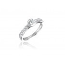 18ct White Gold 0.30ct Diamond Solitaire Engagement Ring
