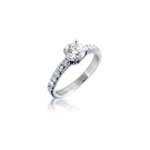 18ct White Gold 1.00ct Diamond Solitaire Engagement Ring