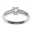 18ct White Gold 0.44ct Diamonds Solitaire Engagement Ring