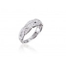 9ct White Gold ring with 0.20ct 0.20ct Diamonds.